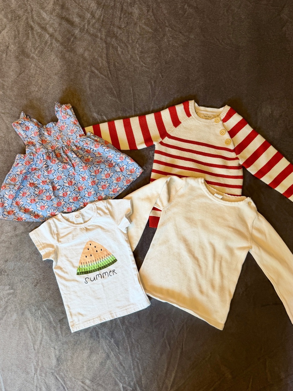 Toddler Girls 4-Piece Summer & Fall Bundle Zara | H&M | White Stuff 3T 4T